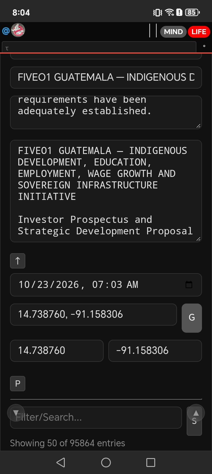 FIVEO1 GUATEMALA — INDIGENOUS DEVELOPMENT, EDUCATION, EMPLOYMENT, WAGE GROWTH AND SOVEREIGN INFRASTRUCTURE Initiative @2026-10-23 08:03:55 - 14.738760, -91.158306